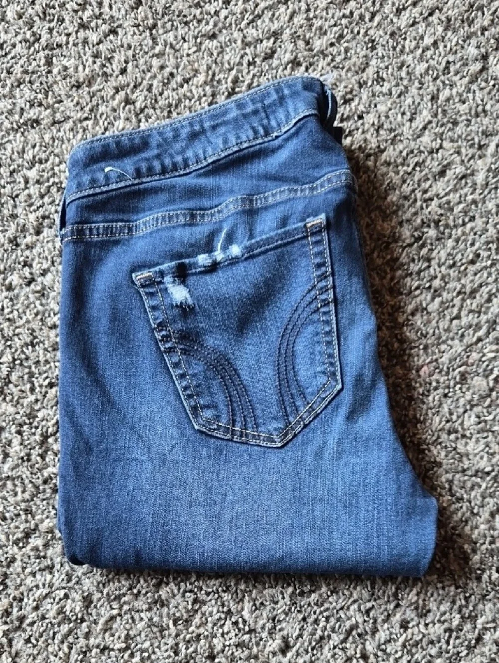 Hollister Low Rise Super Skinny Distressed Jeans Size 11R 30x30